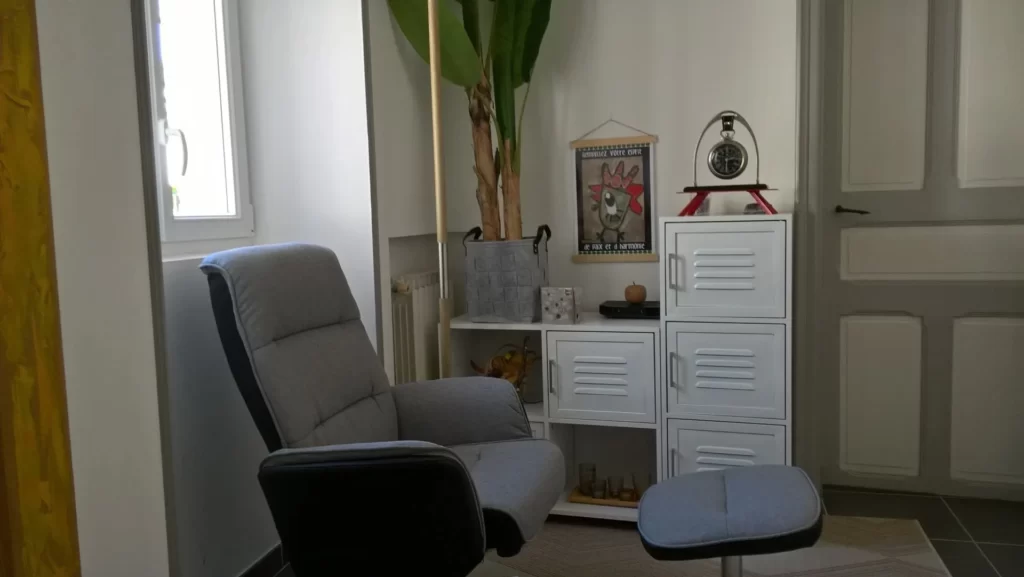 Photographie du cabinet d'hypnose